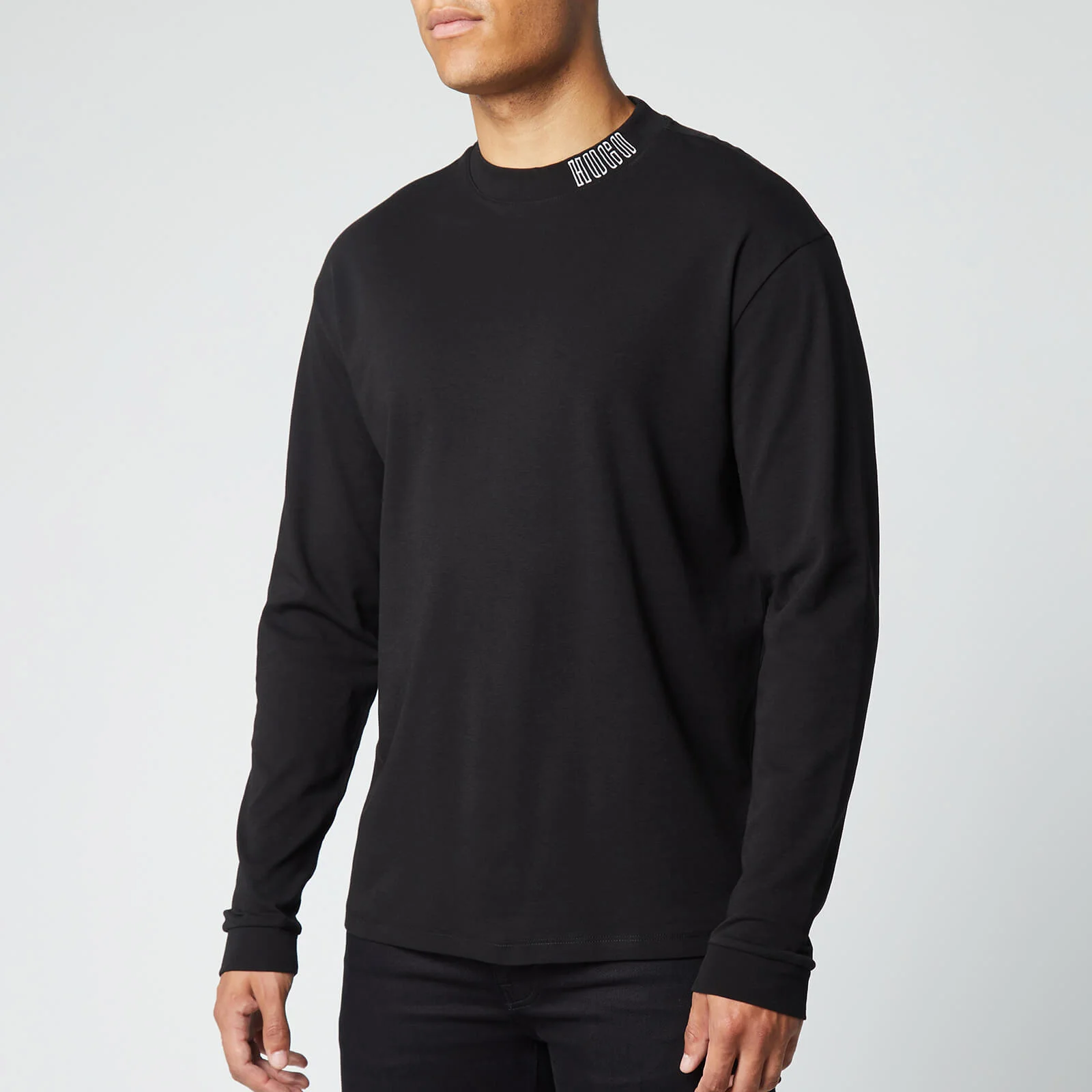 HUGO Men's Dotch Long Sleeve T-Shirt - Black Image 1