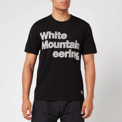 White Mountaineering Men's Printed Stitched Logo T-Shirt - Black