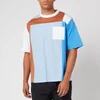 White Mountaineering Men's Stripe Contrasted T Shirt - Blue - Image 1