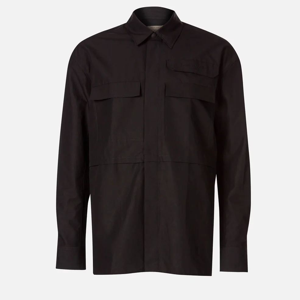 Maison Kitsuné Men's Multi Pocket Overshirt - Black Image 1