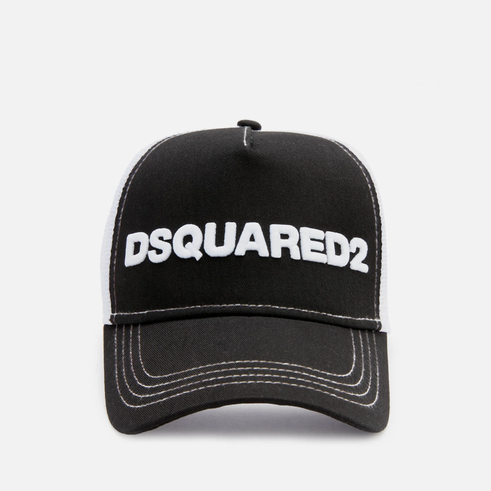 Dsquared2 Men's Snap Back Baseball Cap - Nero Bianco Image 1