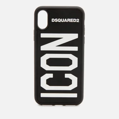 Dsquared2 Men's Icon iPhone X Cover - Nero Bianco