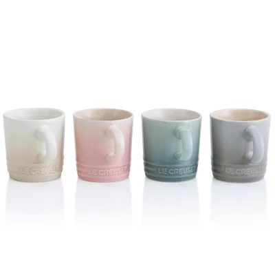 Le Creuset Stoneware Calm Collection Espresso Mugs (Set of 4) - 100ml