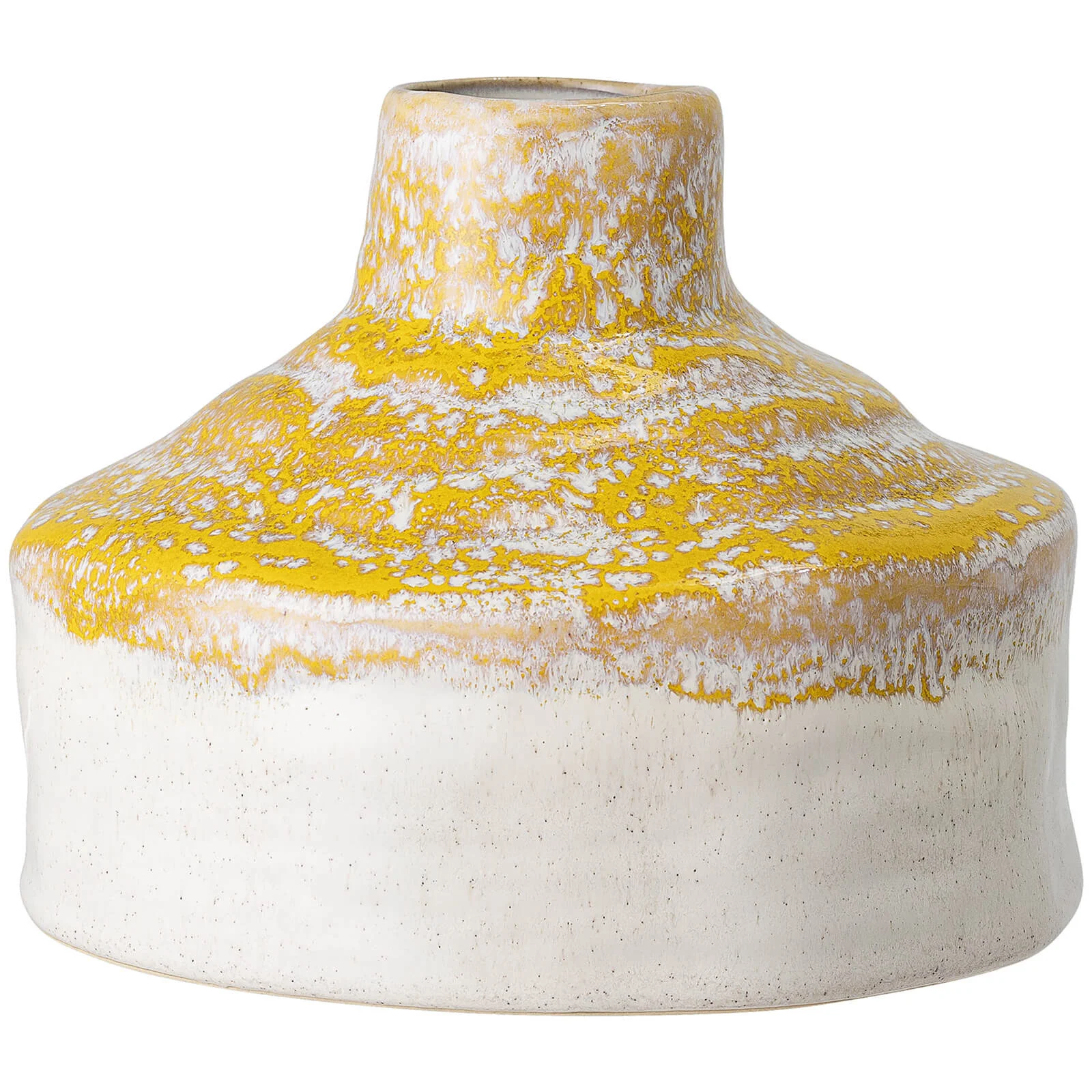 Bloomingville Reactive Glaze Vase - Yellow Image 1