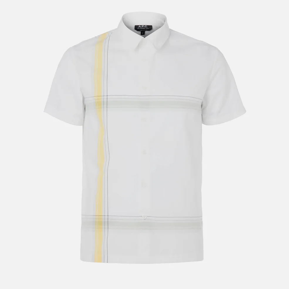A.P.C. Men's Chemisette Leandre Polo Shirt - Blanc Image 1
