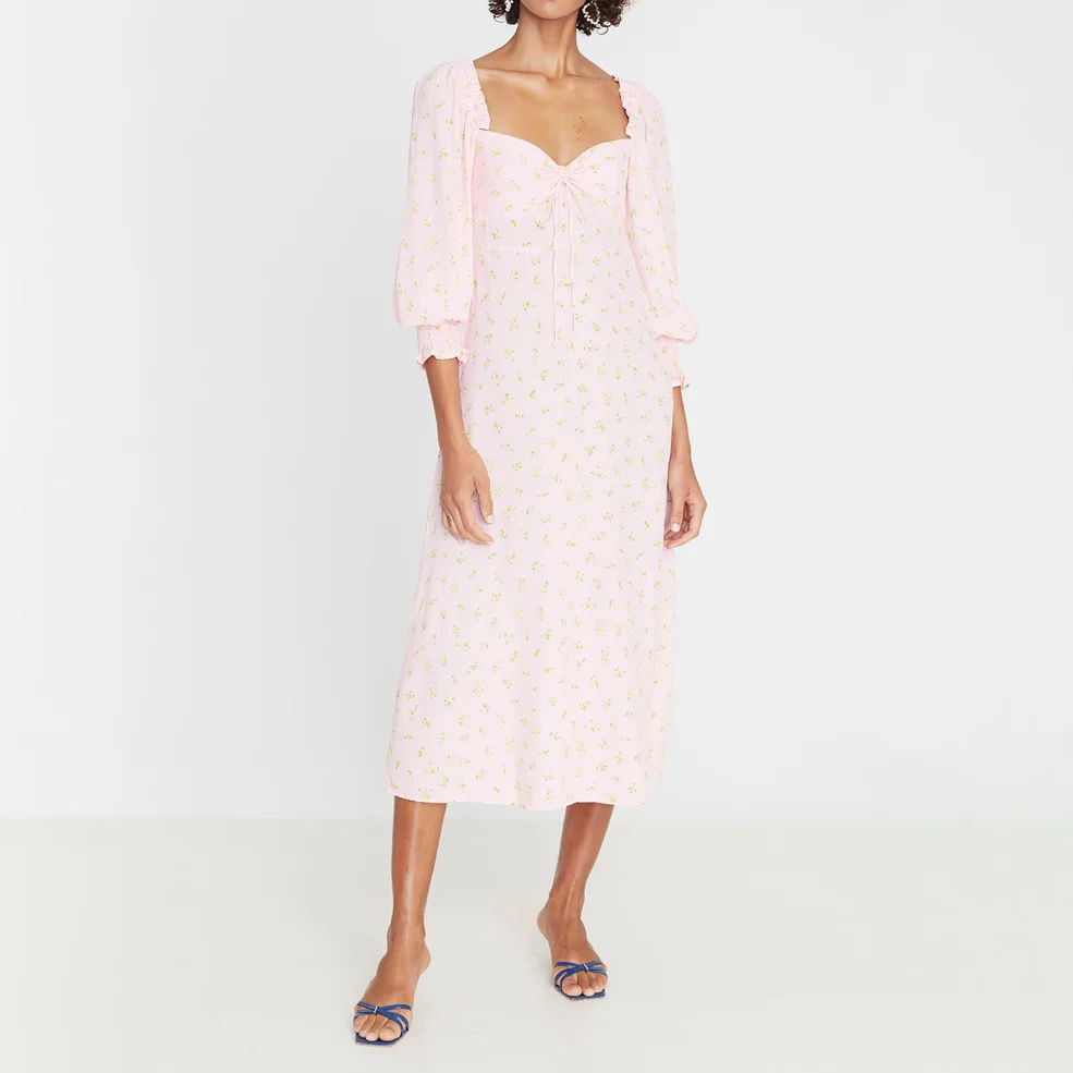 Faithfull The Brand Women's Mathilde Midi Dress - Pink Image 1