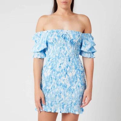 Faithfull The Brand Women's Magnolia Mini Dress - Roos Tie Dye Blue