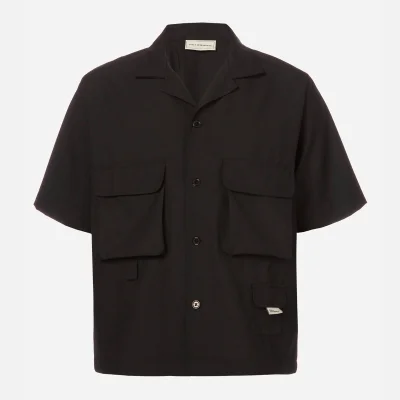 Drôle de Monsieur Men's Wool Utility Shirt - Black