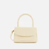 BY FAR Women's Mini Croco Top Handle Bag - Cream - Image 1