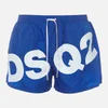 Dsquared2 Men's Large Logo Swim Shorts - Blue/White - Image 1