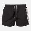 Dsquared2 Men's Vertical Logo Swim Shorts - Black/White - Image 1