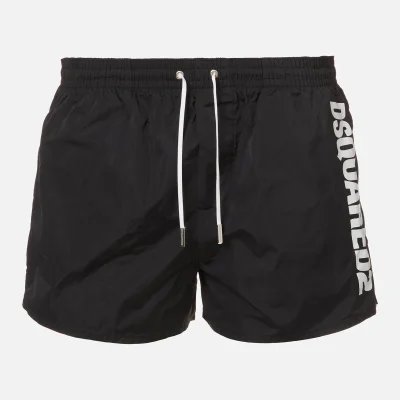 Dsquared2 Men's Vertical Logo Swim Shorts - Black/White