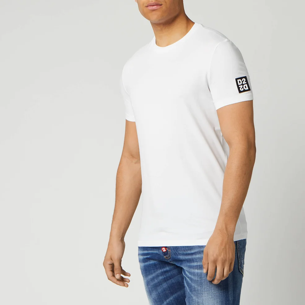 Dsquared2 Men's Square Arm Patch T-Shirt - White Image 1