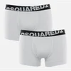 Dsquared2 Men's 2 Pack Slant Logo Boxer Shorts - White - Image 1