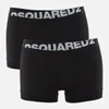 Dsquared2 Men's 2 Pack Slant Logo Boxer Shorts - Black - Image 1