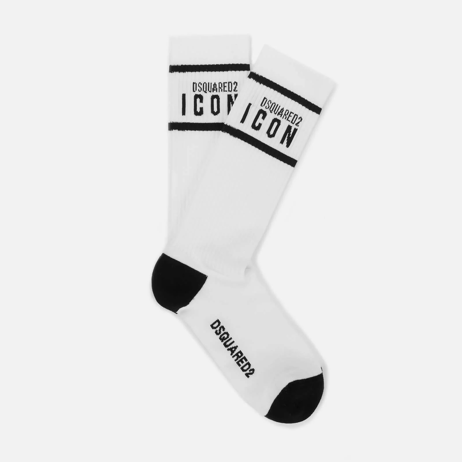 Dsquared2 Men's Icon Socks - White/Black Image 1