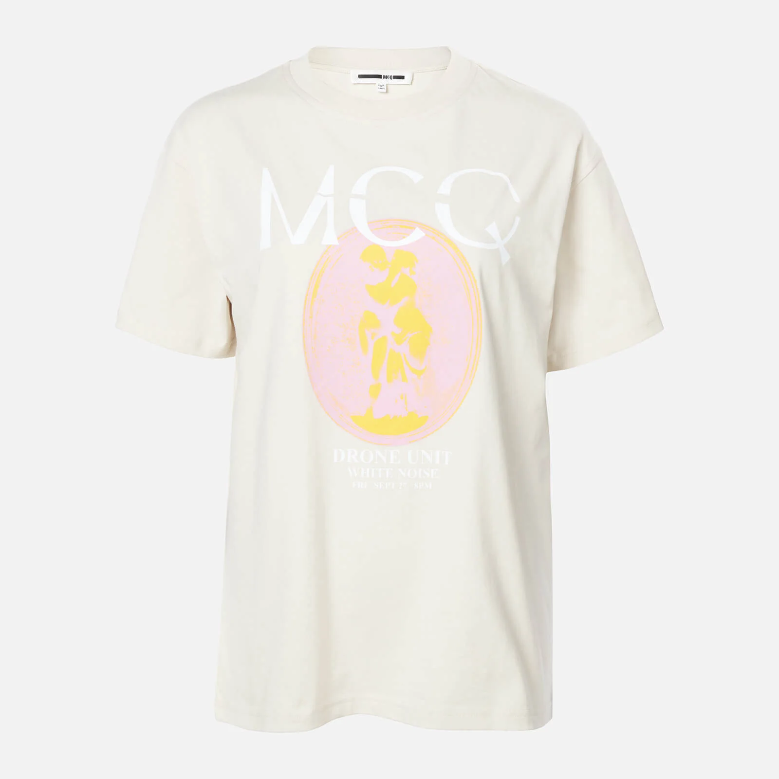 McQ Alexander McQueen Women's Boyfriend T-Shirt - Grey Rain Image 1