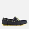 SWIMS Men's Knit Lace Loafers - Navy/Limelight - Image 1