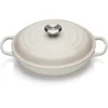 Le Creuset Signature Cast Iron Shallow Casserole Dish - 26cm - Meringue - Image 1