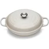 Le Creuset Signature Cast Iron Shallow Casserole Dish - 30cm - Meringue - Image 1