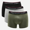 Polo Ralph Lauren Men's 3 Pack Trunk Boxer Shorts - Black/Andover Heather/Moss Green - Image 1