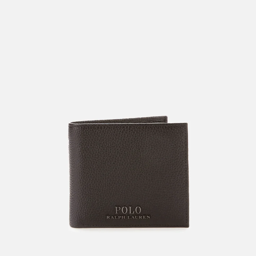 Polo Ralph Lauren Men's Billfold Wallet with Coin Pouch - Black Image 1