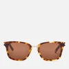 Saint Laurent Men's Sl 341 Wellington Frame Sunglasses - Havana/Brown - Image 1