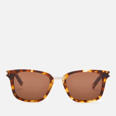 Saint Laurent Men's Sl 341 Wellington Frame Sunglasses - Havana/Brown