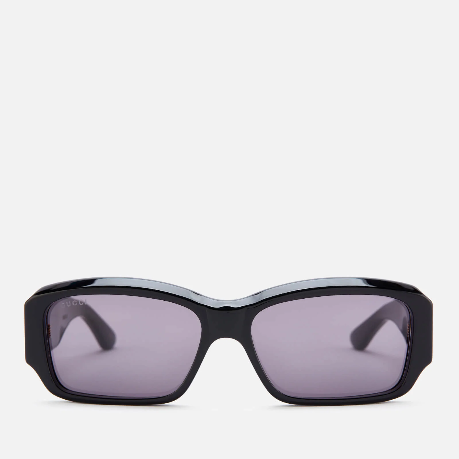 Gucci Men's Bold Dapper Dan Sunglasses - Black/Grey Image 1