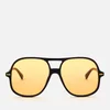 Gucci Men's Oversized Aviator Sunglasses - Black/Yellow - Image 1