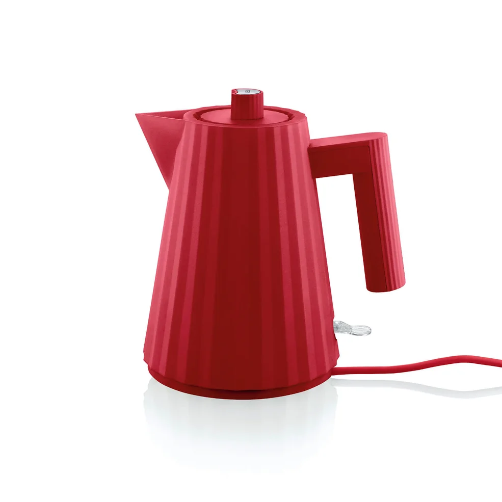 Alessi Electric Kettle - Plisse Red - 1L Image 1