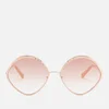 Chloé Women's Dani Round Frame Sunglasses - Rose Gold - Image 1