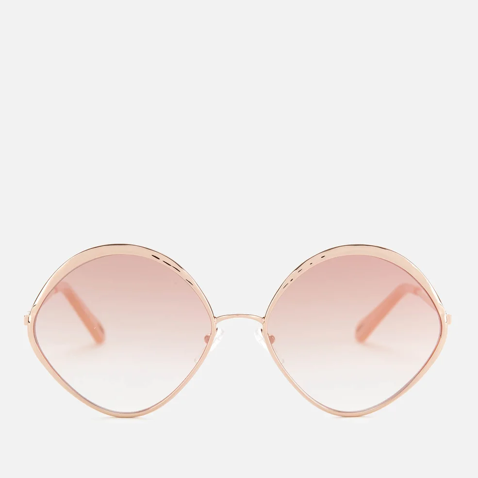 Chloé Women's Dani Round Frame Sunglasses - Rose Gold Image 1