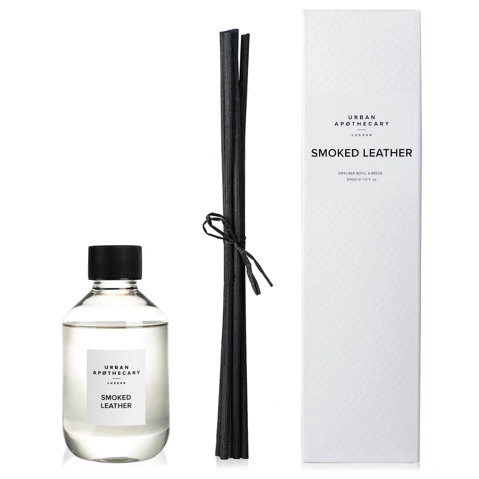 Urban Apothecary Smoked Leather Luxury Diffuser Refill - 200ml Image 1
