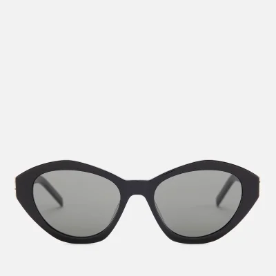 Saint Laurent Women's Cat Eye Acetate Sunglasses - Black/Grey