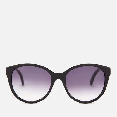 Gucci Women's Oversized Acetate Frame Sunglasses - Black/Grey