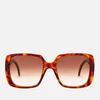 Gucci Women's Oversized Square Frame Acetate Sunglasses - Havana/Brown - Image 1