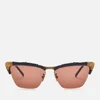 Gucci Women's Cat Eye Frame Sunglasses - Black/Brown - Image 1
