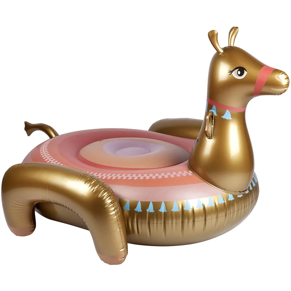Sunnylife Luxe Ride-On Float - Camel Image 1