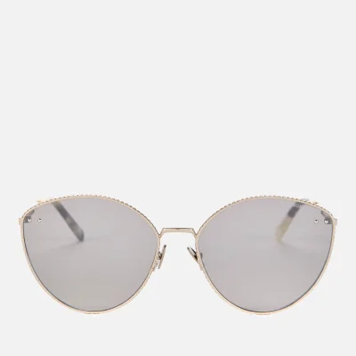 Bottega Veneta Women's Cat Eye Metal Frame Sunglasses - Silver