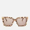 Bottega Veneta Women's Oversized Acetate Sunglasses - Brown - Image 1