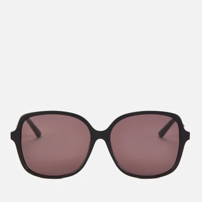 Bottega Veneta Women's Oversized Square Frame Sunglasses - Black/Grey