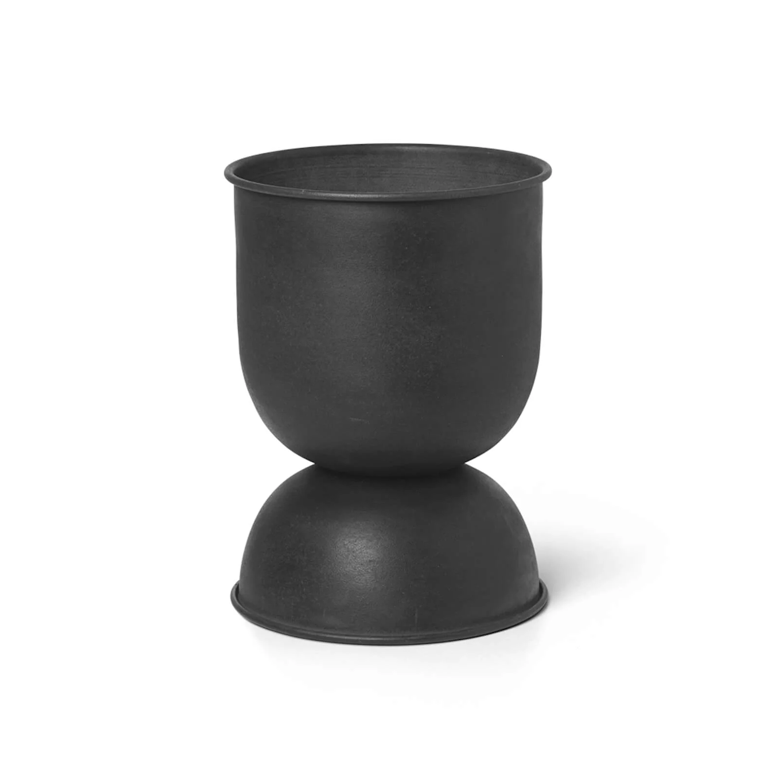 Ferm Living Hourglass Pot - Black/Dark Grey - Extra Small Image 1