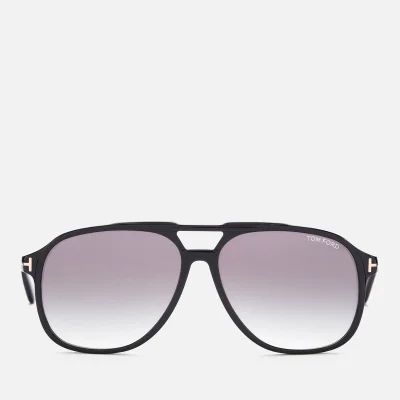 Tom Ford Men's Raoul Acetate Navigator Sunglasses - Black