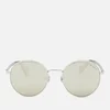 Moncler Men's Round Metal Framed Sunglasses - Silver - Image 1