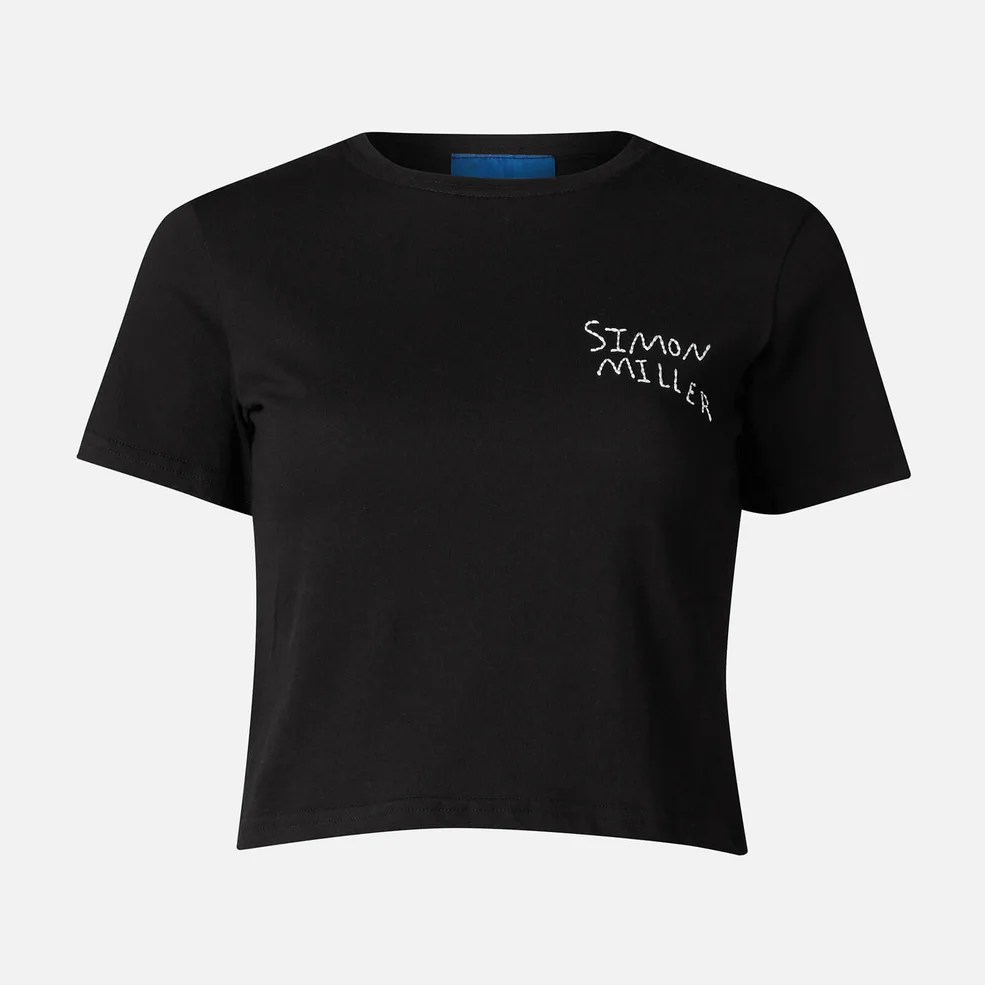 Simon Miller Women's Rondo Logo T-Shirt - Black Image 1