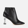 Sophia Webster Women's Bijou Leather Heeled Ankle Boots - Black/Silver - Image 1