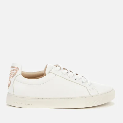 Sophia Webster Women's Butterfly Leather Trainers - White/Rose Gold