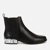 Sophia Webster Women's Bessie Crystal Leather Chelsea Boots - Black/Silver - Image 1