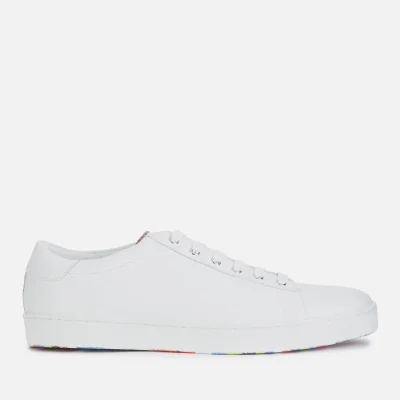 Paul Smith Men's Hassler Leather Cupsole Trainers - White/Multi Tongue